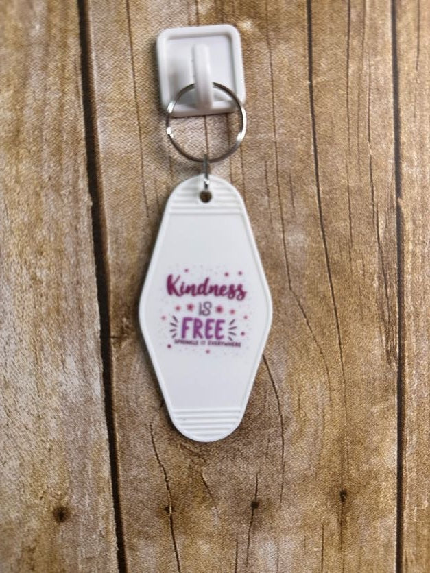 Kindness is Free Hotel Keychain