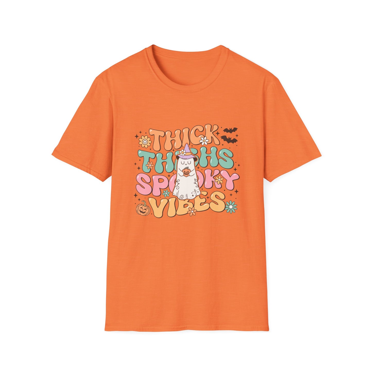 Thick Thighs and Spooky Vibes Unisex Softstyle T-Shirt