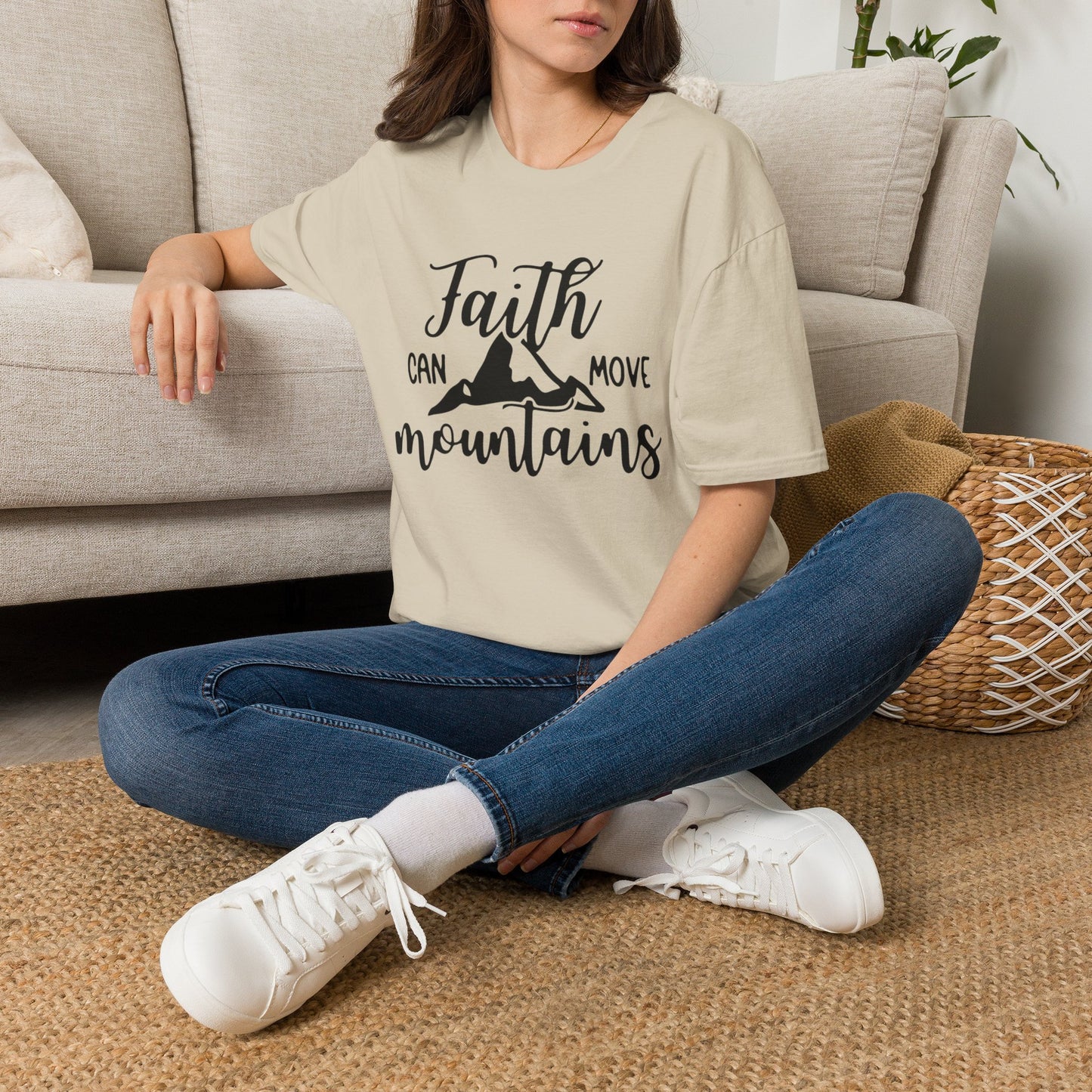 Faith move Mountains Unisex Softstyle T-Shirt