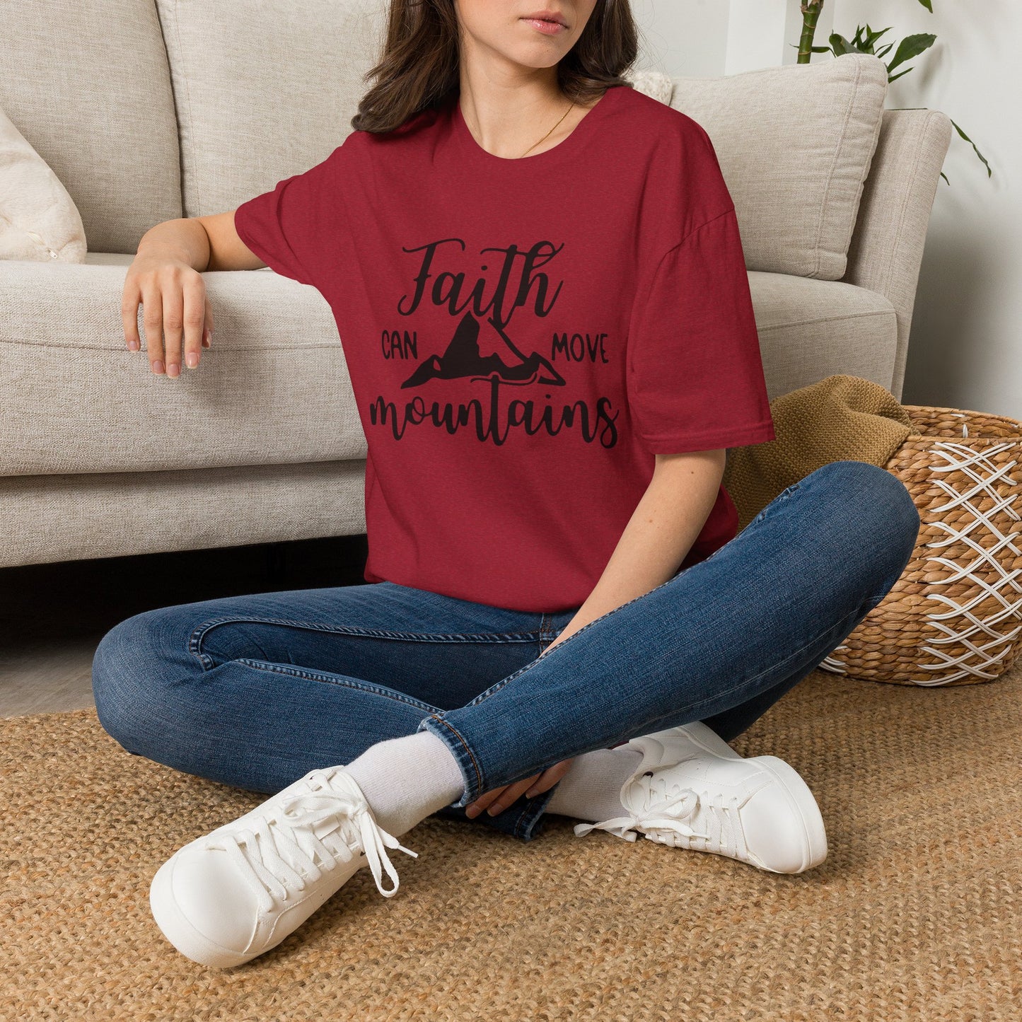 Faith move Mountains Unisex Softstyle T-Shirt