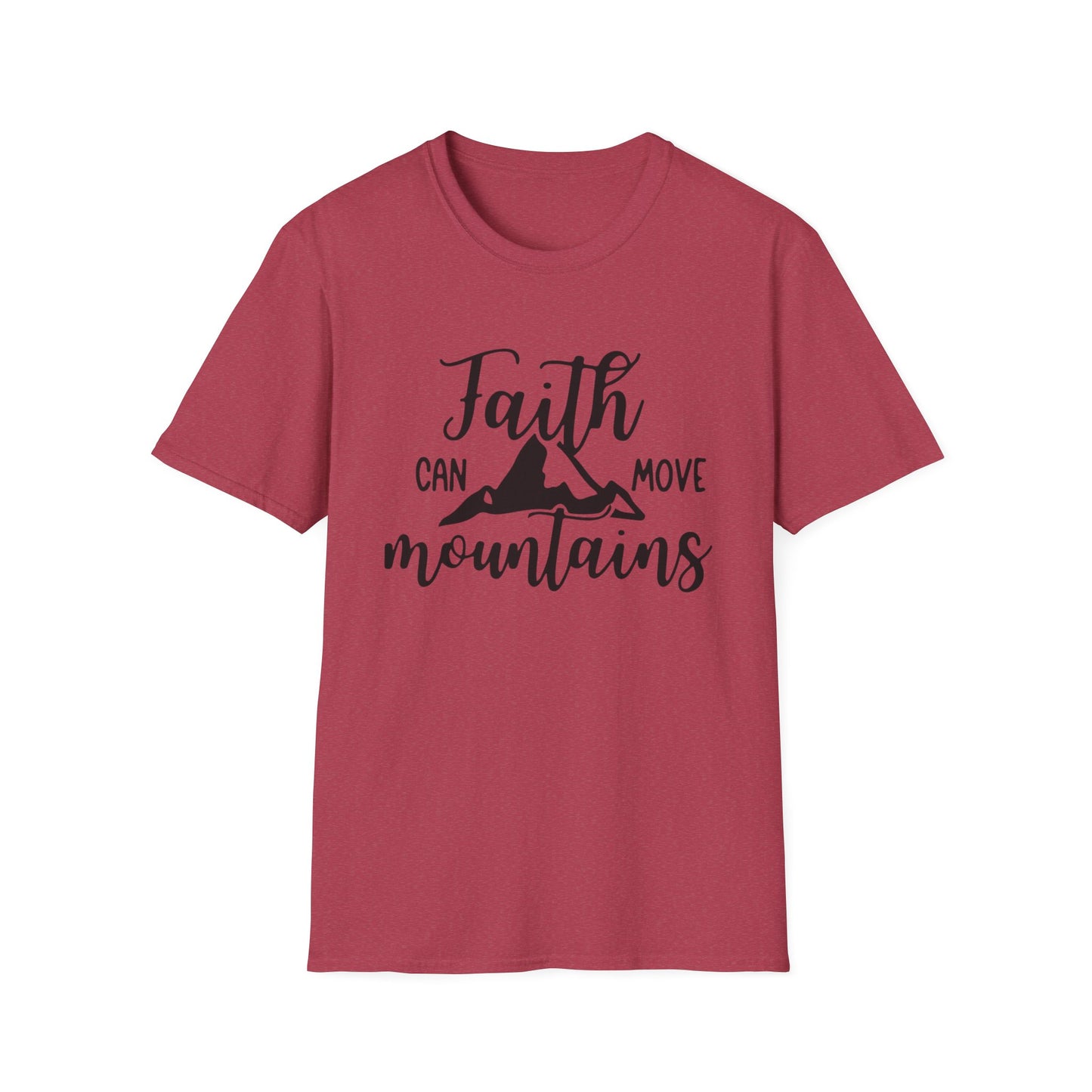 Faith move Mountains Unisex Softstyle T-Shirt