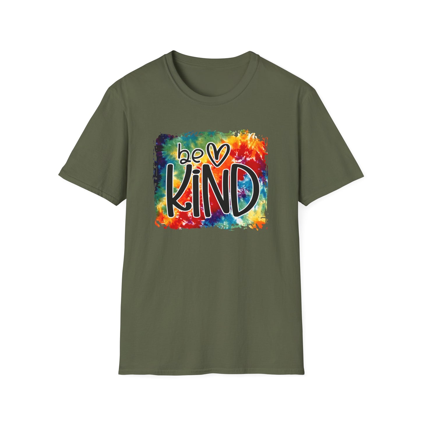Be Kind Tie Dye Unisex Softstyle T-Shirt