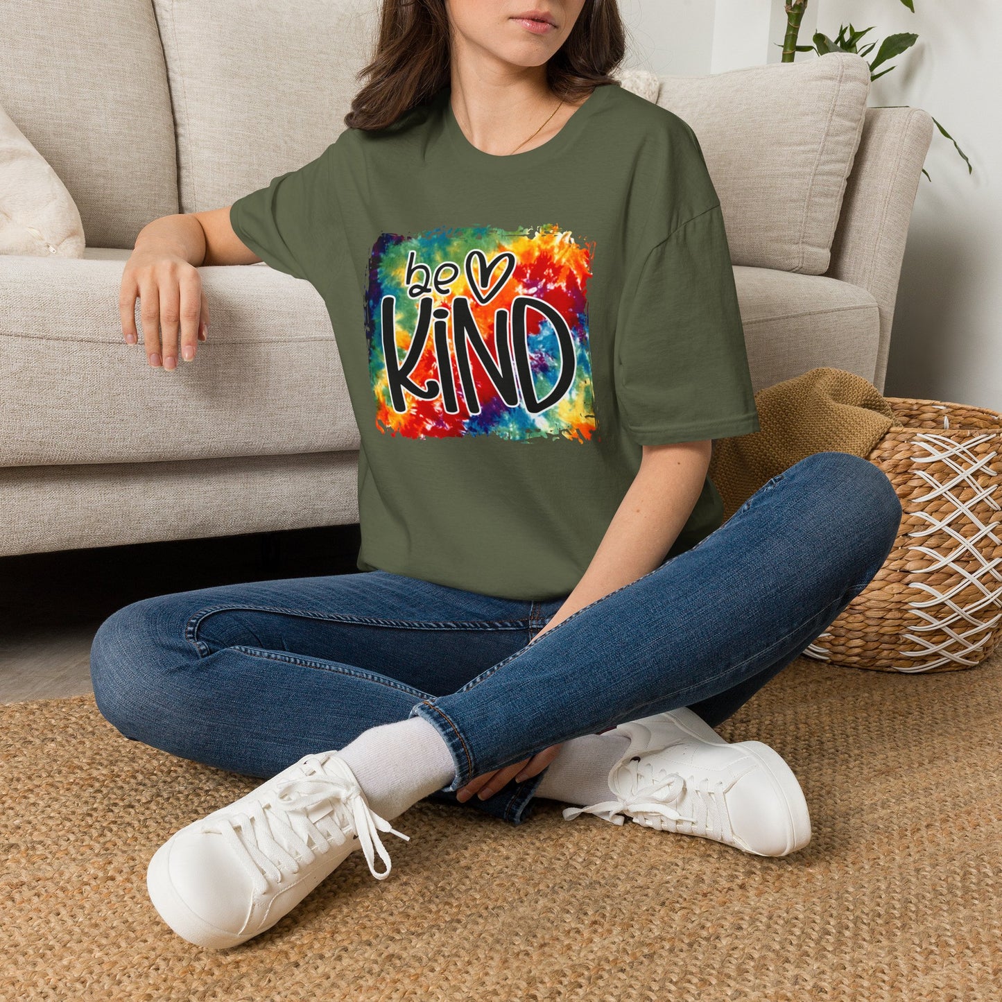 Be Kind Tie Dye Unisex Softstyle T-Shirt