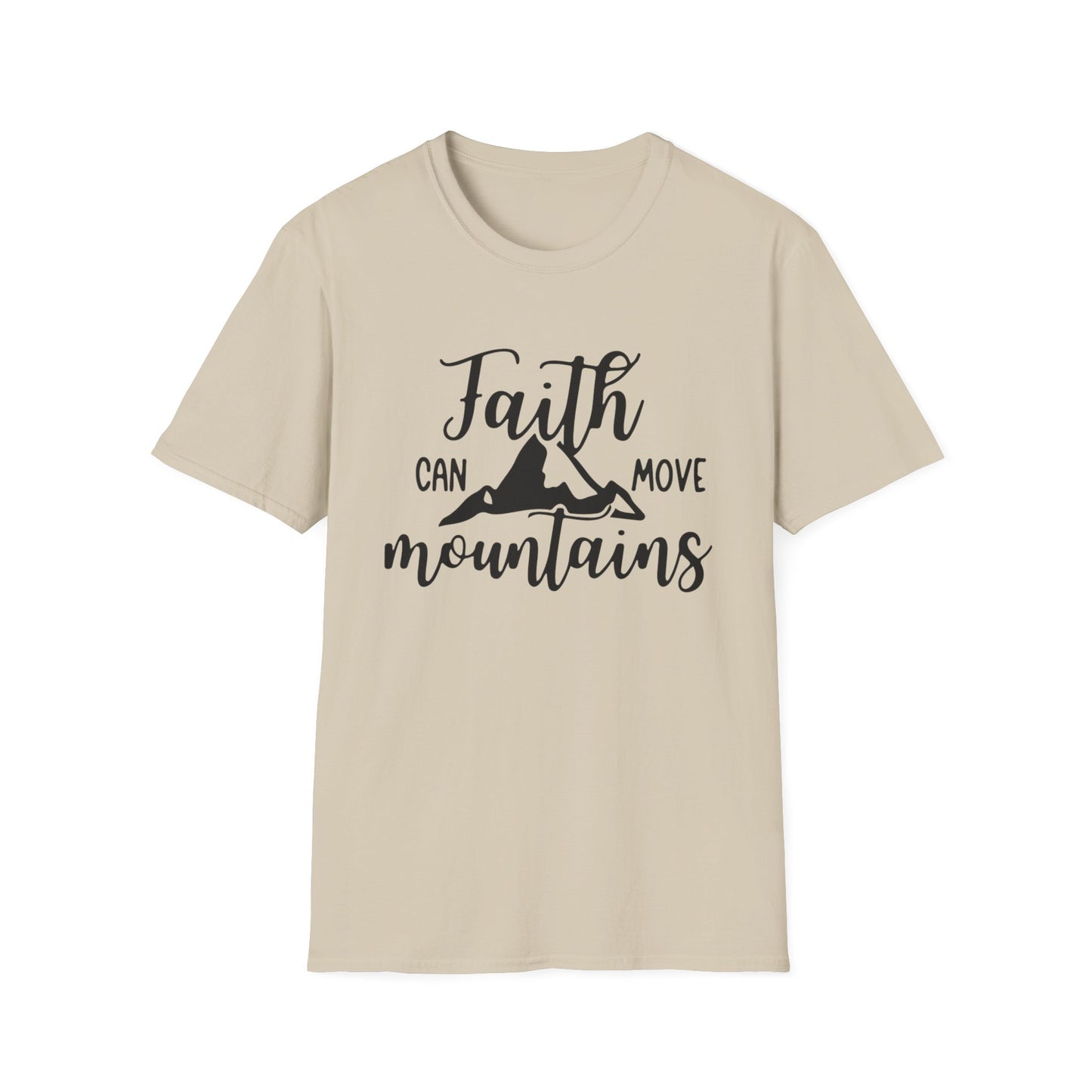 Faith move Mountains Unisex Softstyle T-Shirt