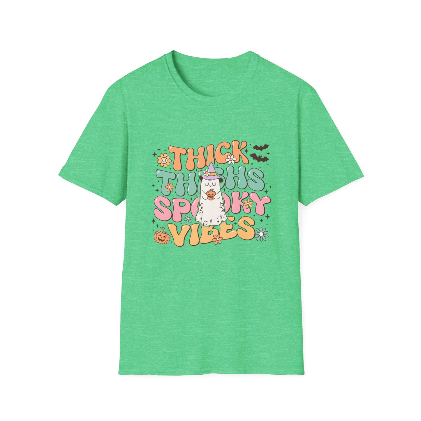 Thick Thighs and Spooky Vibes Unisex Softstyle T-Shirt