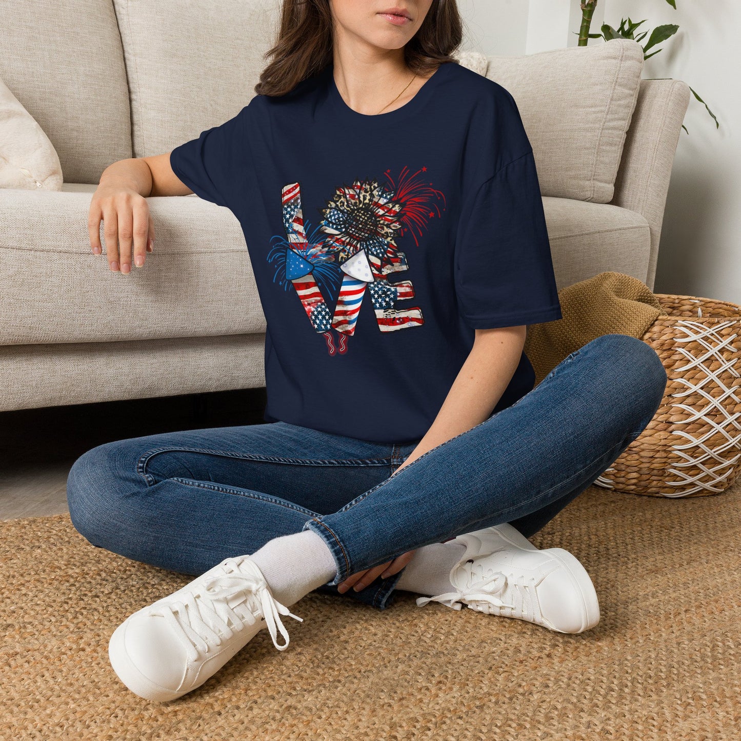 4th of July LOVE Unisex Softstyle T-Shirt