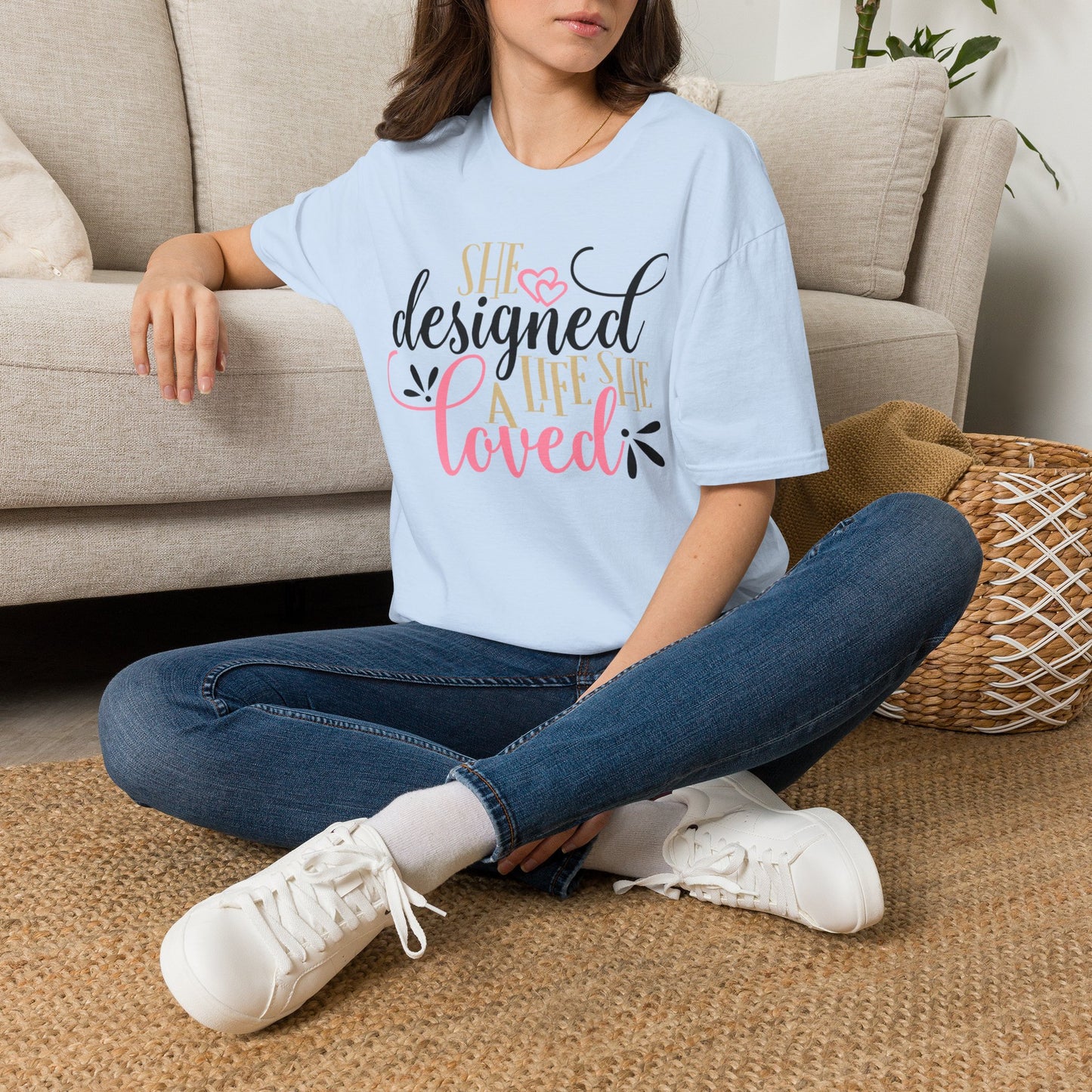She Designed a Life Unisex Softstyle T-Shirt