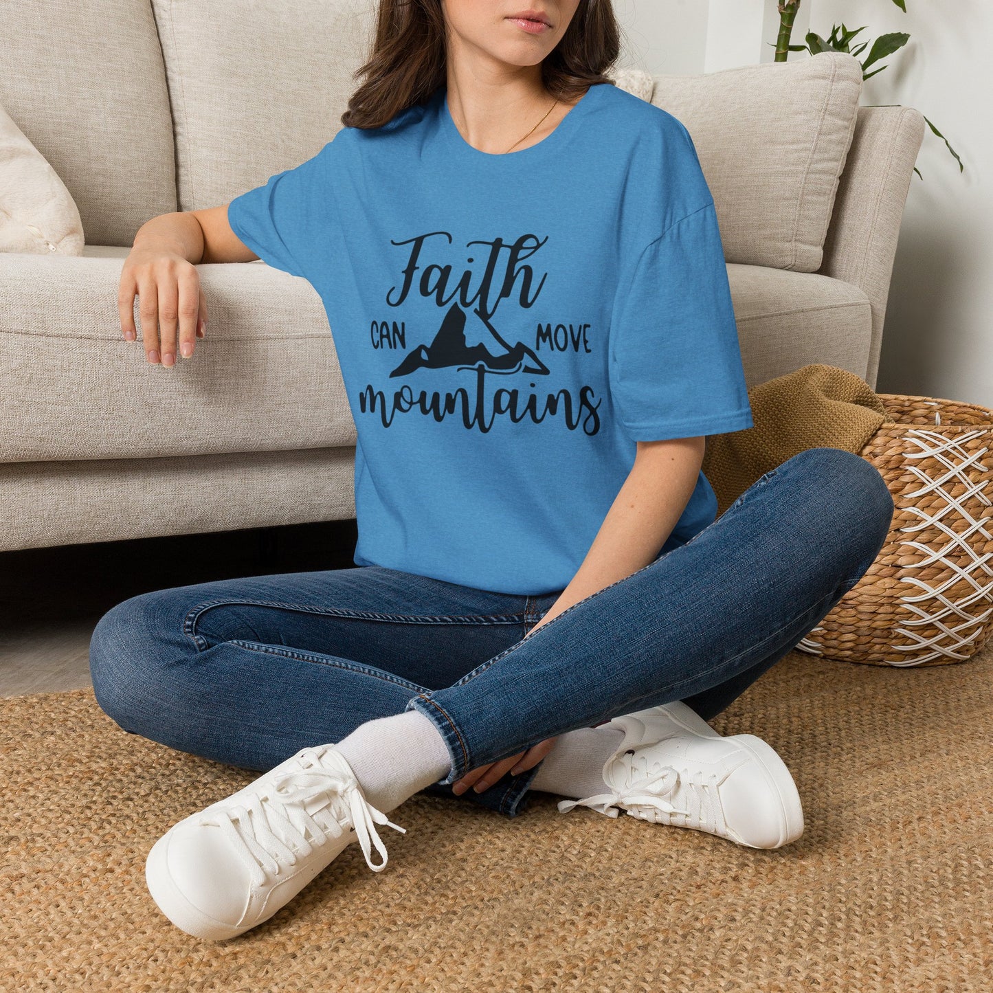 Faith move Mountains Unisex Softstyle T-Shirt