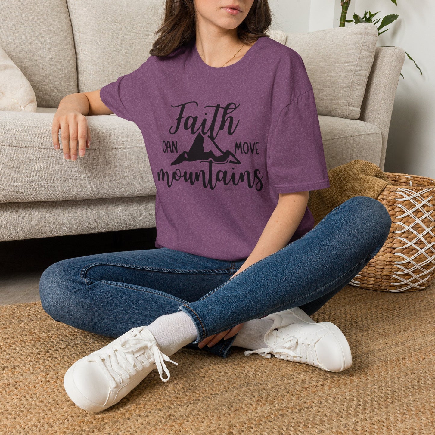 Faith move Mountains Unisex Softstyle T-Shirt