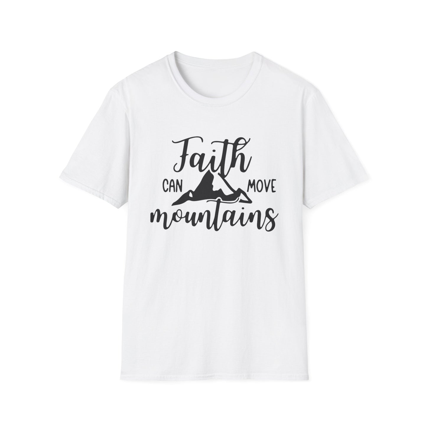 Faith move Mountains Unisex Softstyle T-Shirt