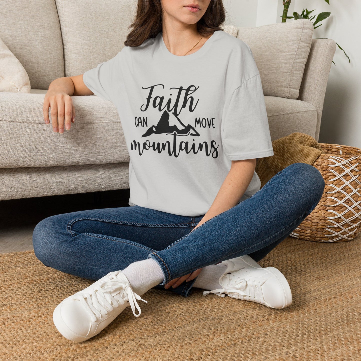 Faith move Mountains Unisex Softstyle T-Shirt