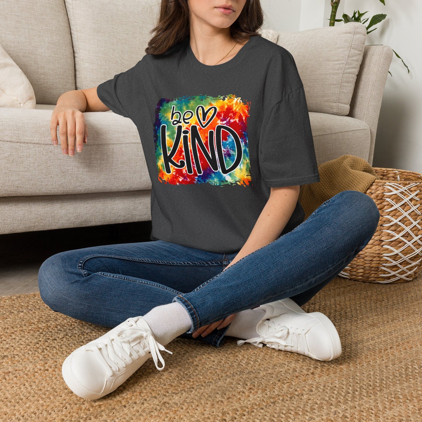 Be Kind Tie Dye Unisex Softstyle T-Shirt