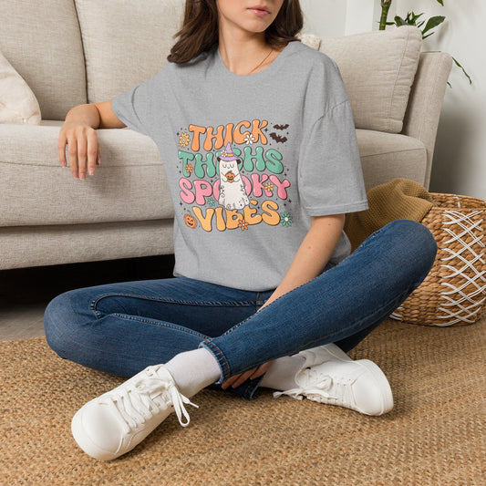 Thick Thighs and Spooky Vibes Unisex Softstyle T-Shirt