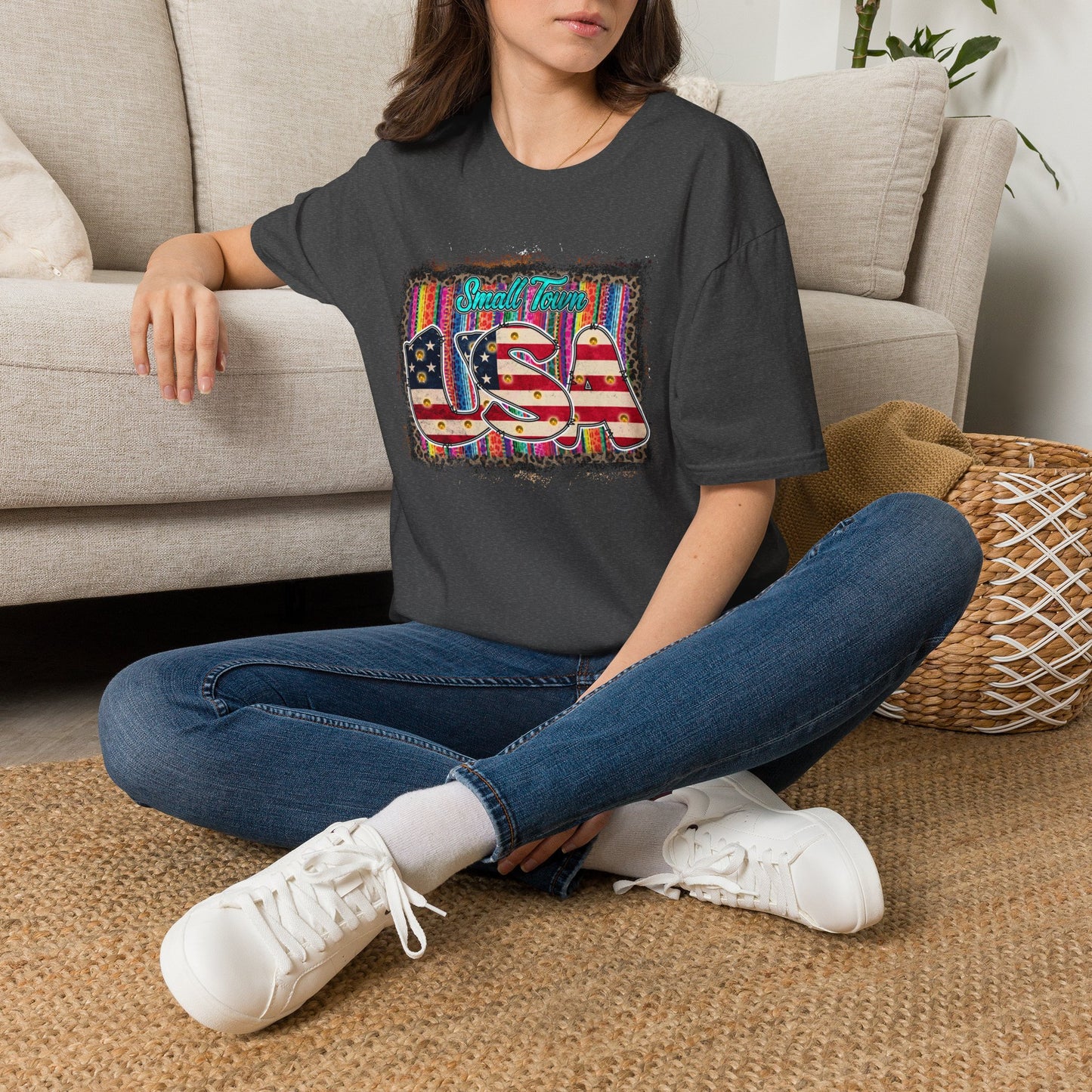 Small town USA Unisex Softstyle T-Shirt