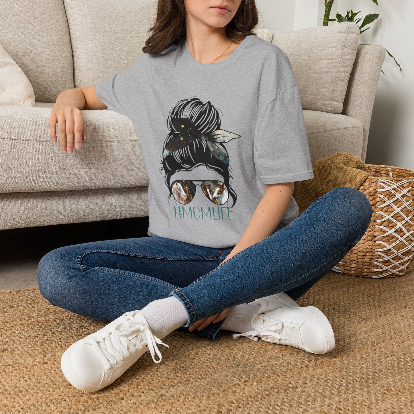 Horse Momlife Unisex Softstyle T-Shirt