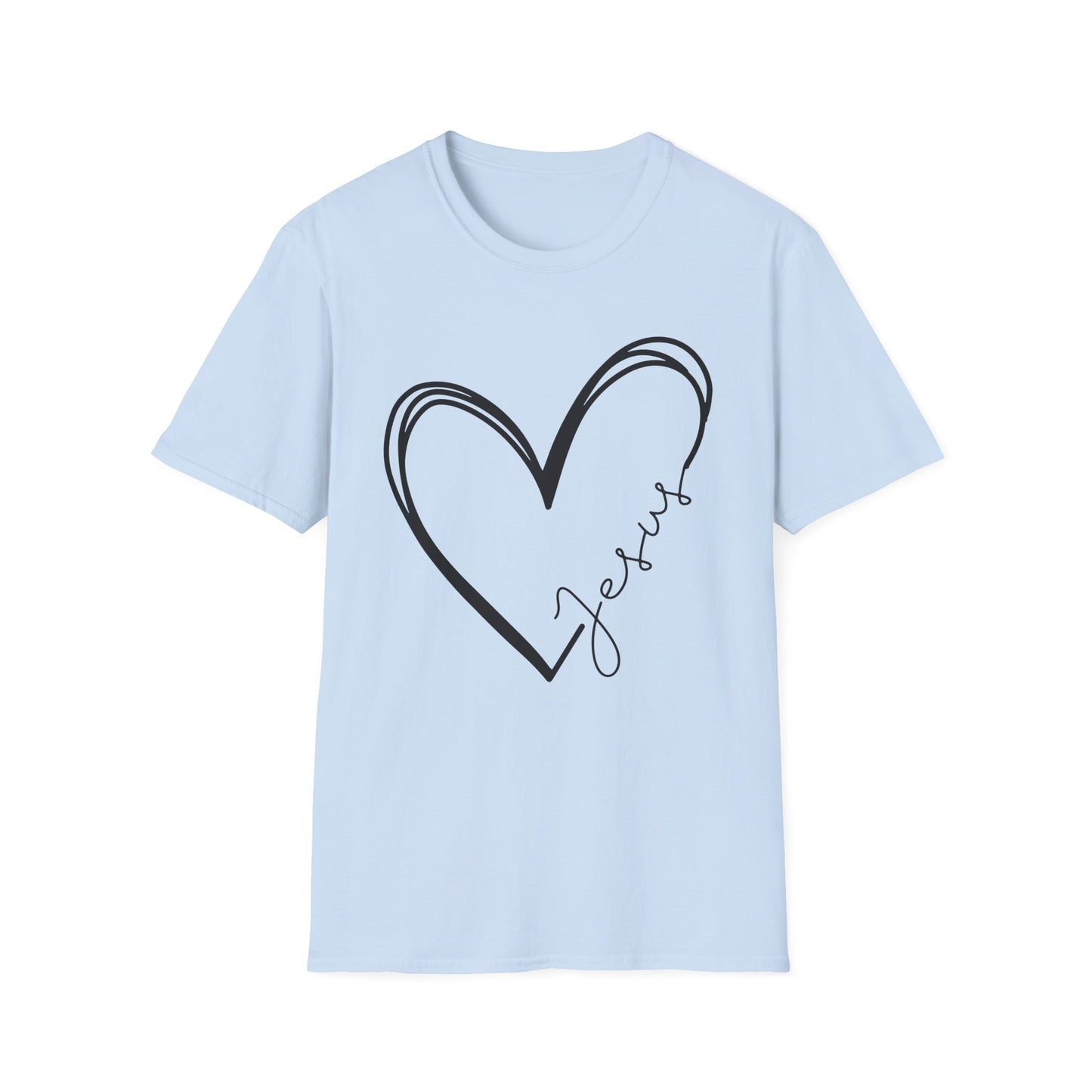 Jesus Heart Unisex Softstyle T-Shirt