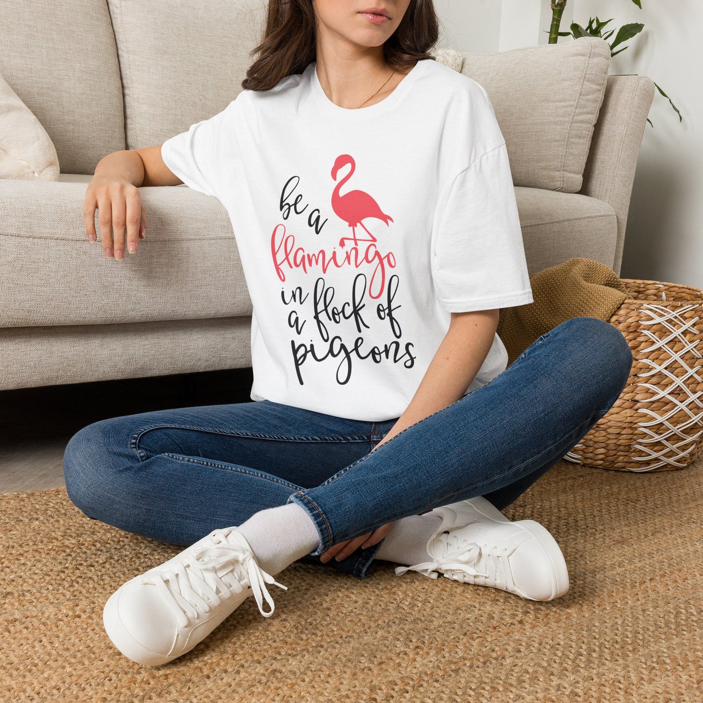 Be a Flamingo Unisex Softstyle T-Shirt