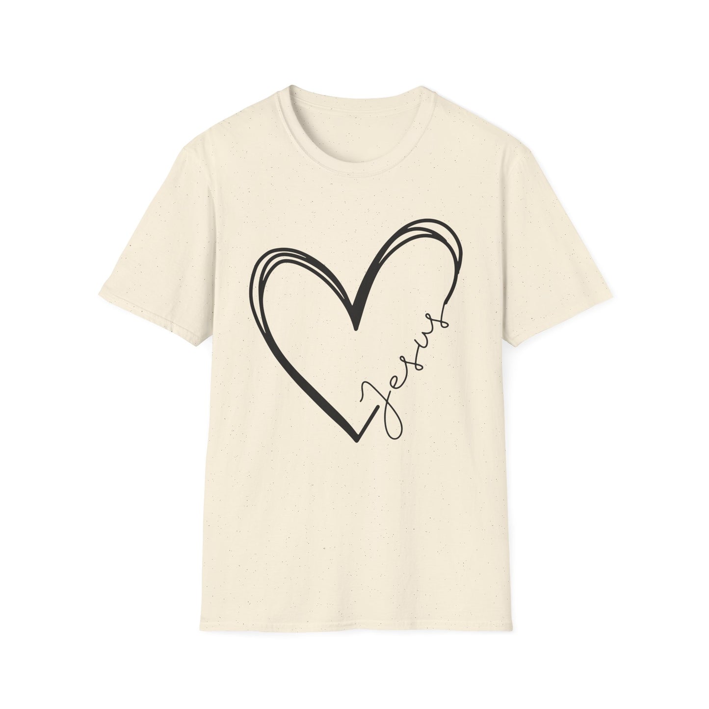 Jesus Heart Unisex Softstyle T-Shirt