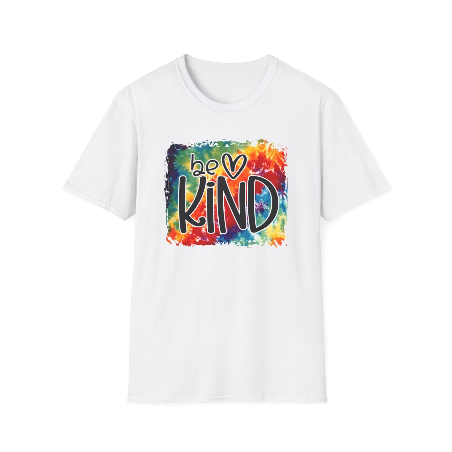 Be Kind Tie Dye Unisex Softstyle T-Shirt