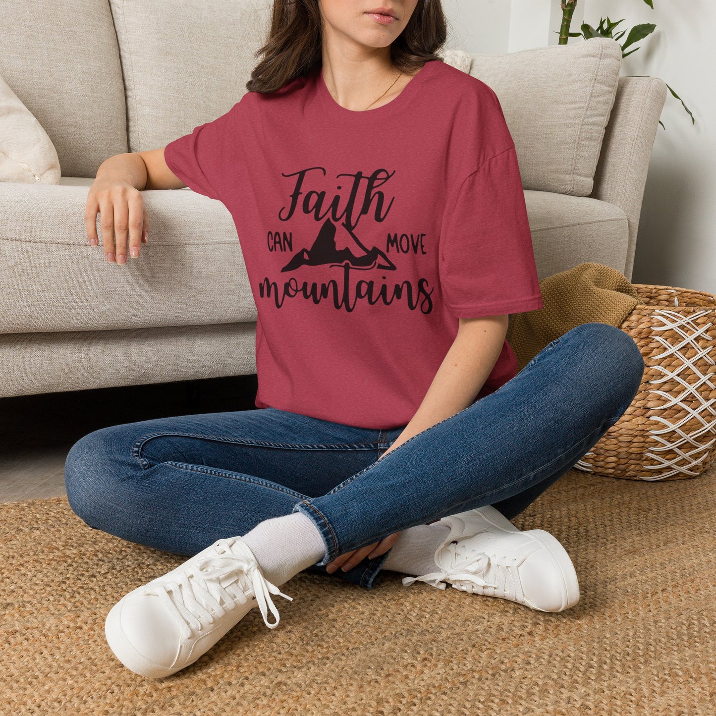 Faith move Mountains Unisex Softstyle T-Shirt