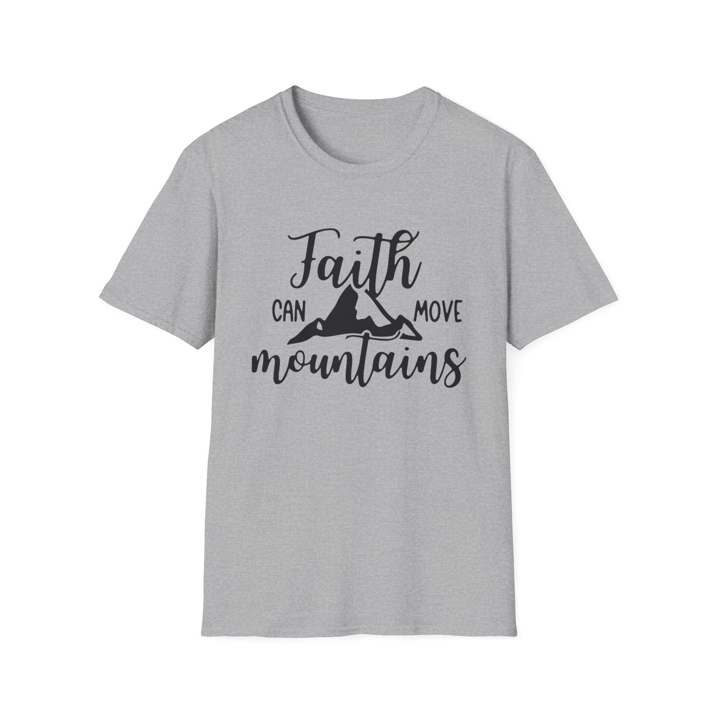 Faith move Mountains Unisex Softstyle T-Shirt