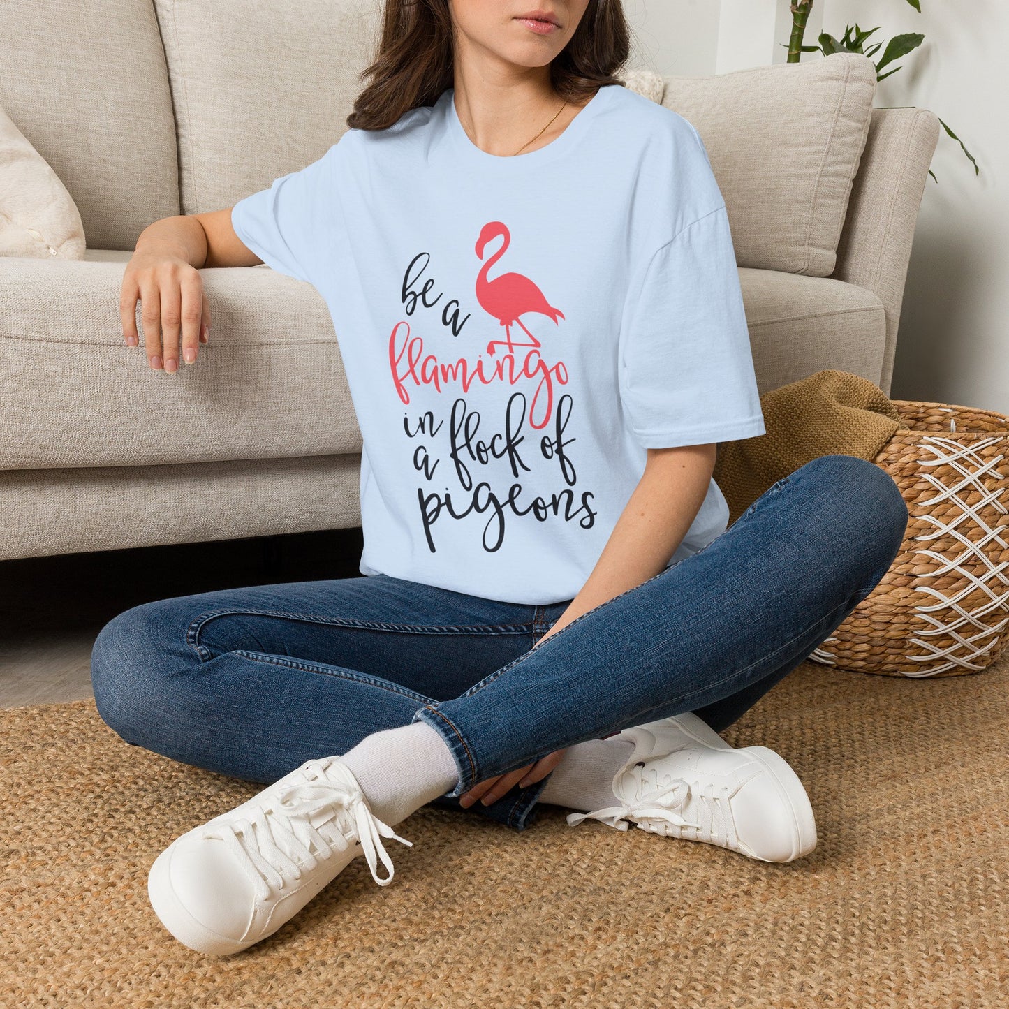 Be a Flamingo Unisex Softstyle T-Shirt