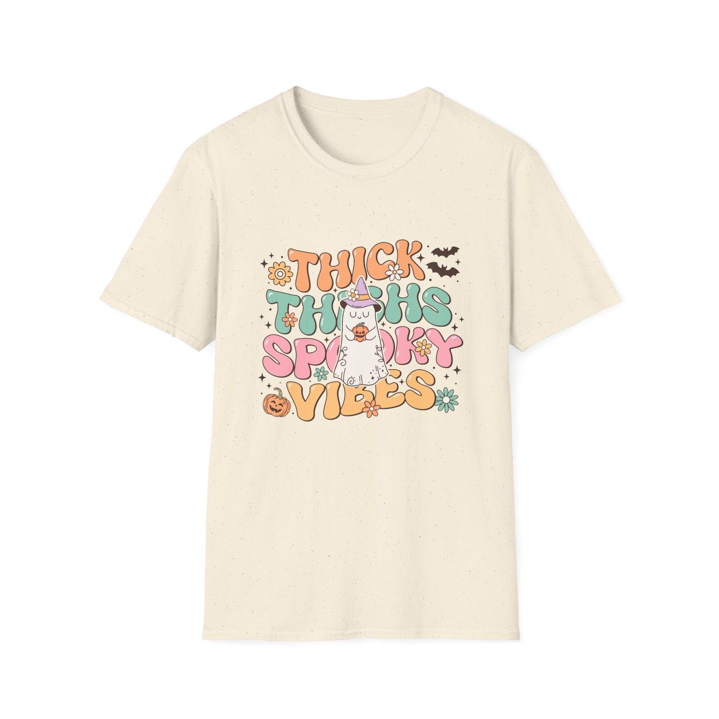 Thick Thighs and Spooky Vibes Unisex Softstyle T-Shirt