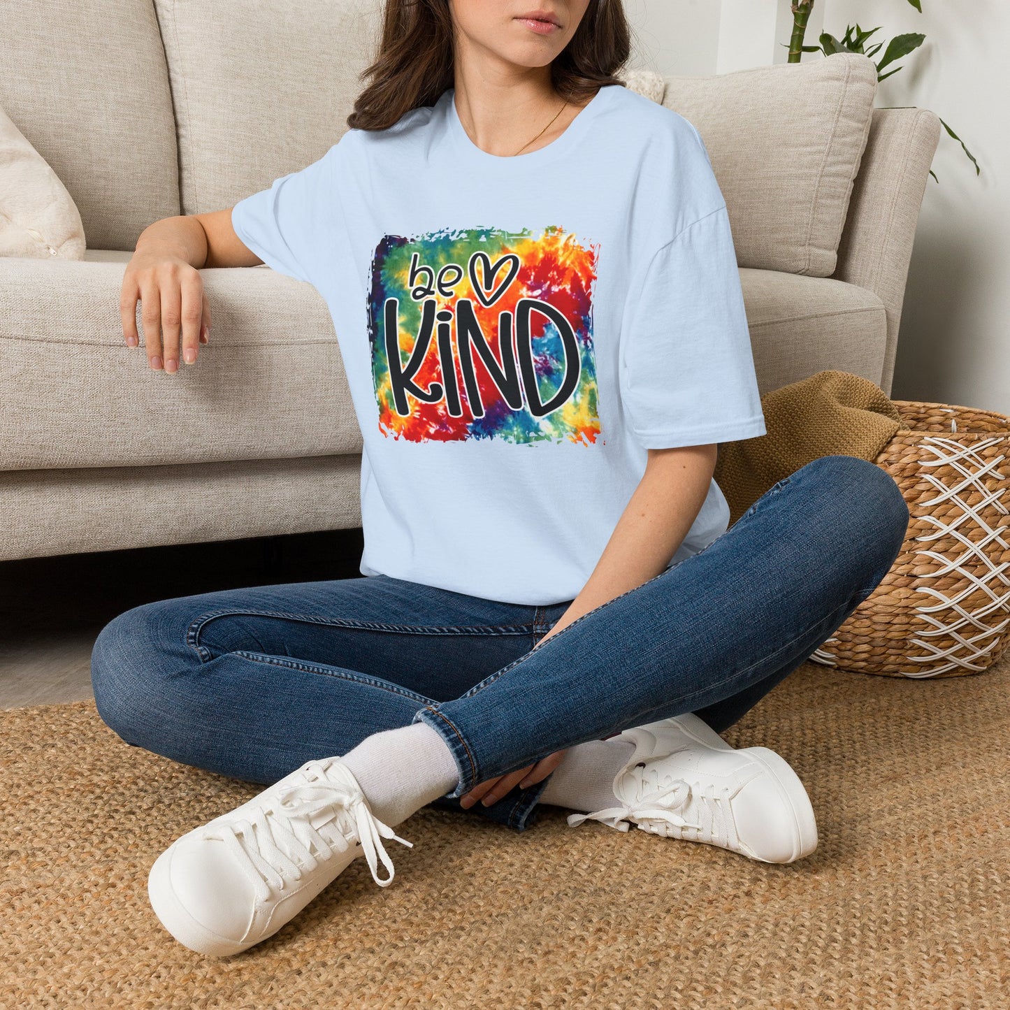 Be Kind Tie Dye Unisex Softstyle T-Shirt