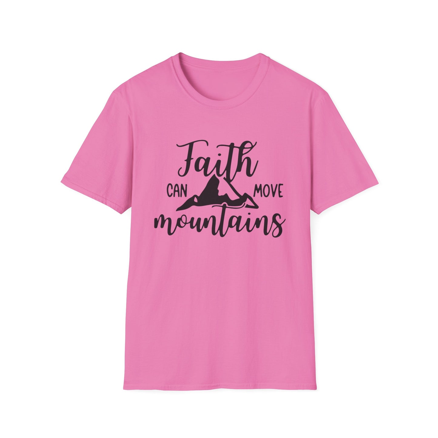 Faith move Mountains Unisex Softstyle T-Shirt