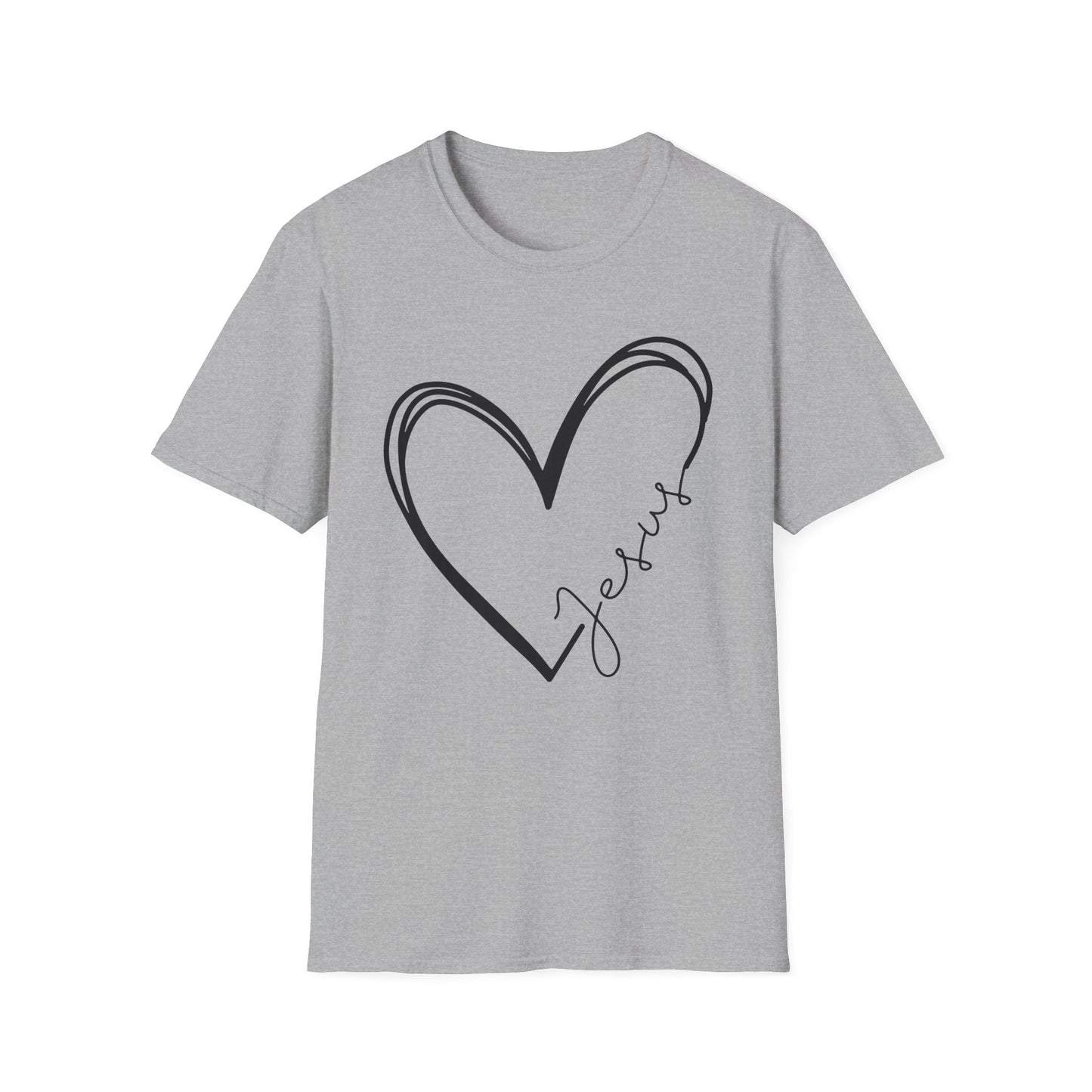 Jesus Heart Unisex Softstyle T-Shirt