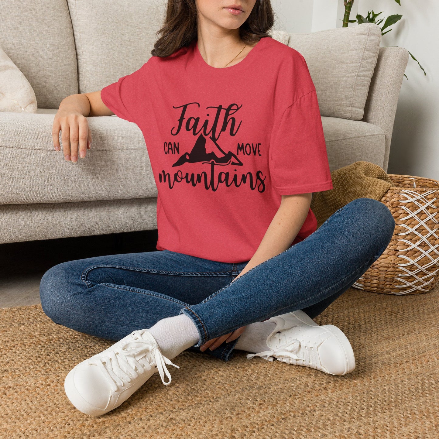 Faith move Mountains Unisex Softstyle T-Shirt
