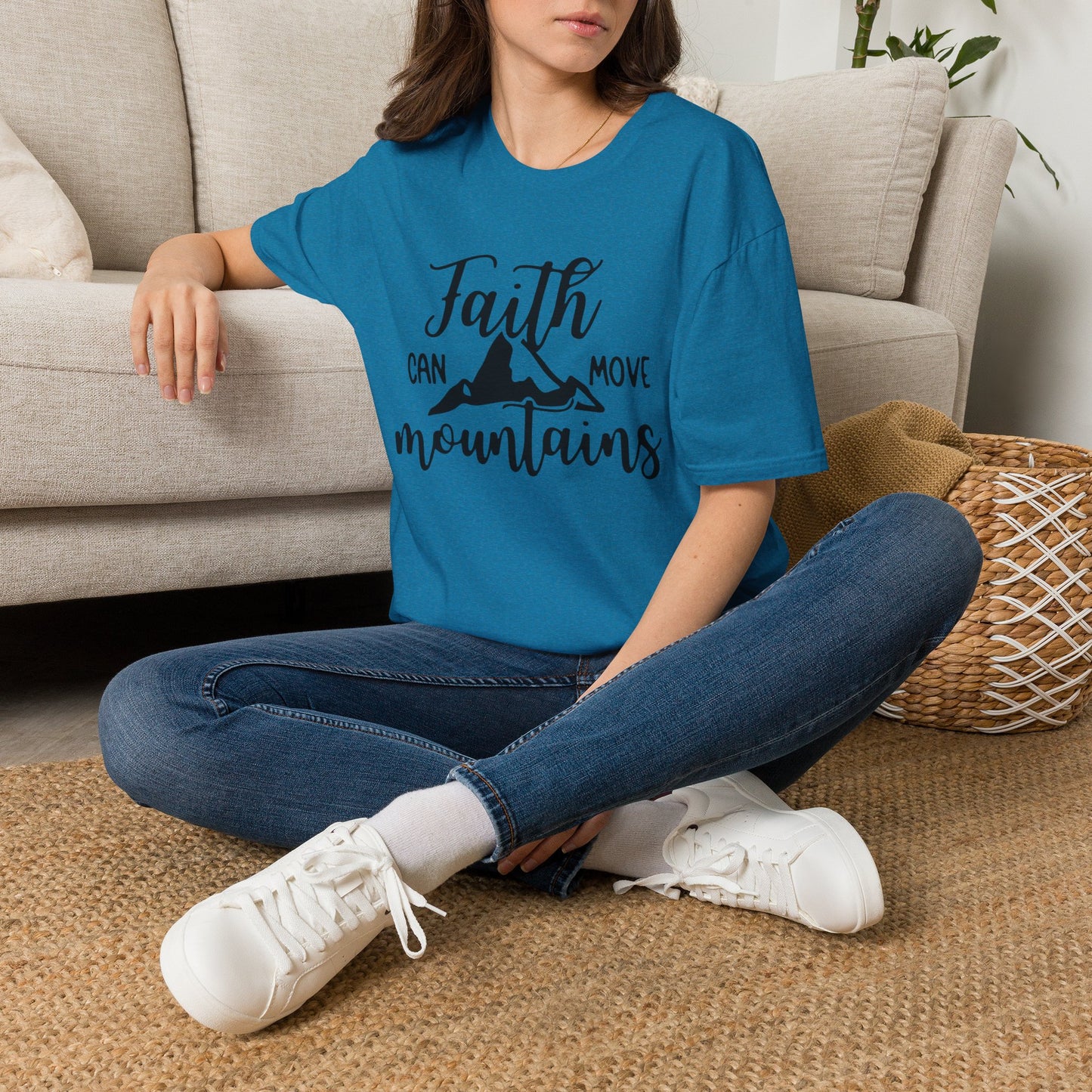 Faith move Mountains Unisex Softstyle T-Shirt