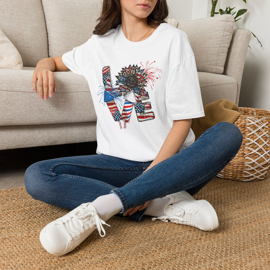 4th of July LOVE Unisex Softstyle T-Shirt