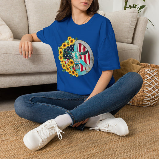 Western Peace sign Unisex Softstyle T-Shirt