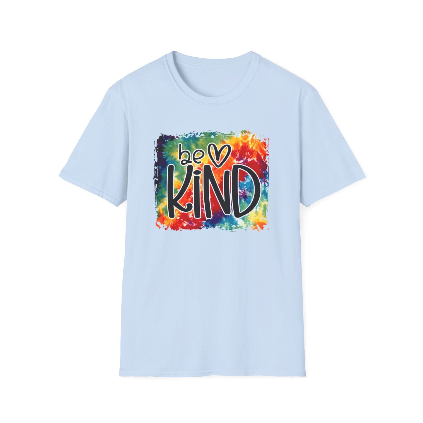 Be Kind Tie Dye Unisex Softstyle T-Shirt