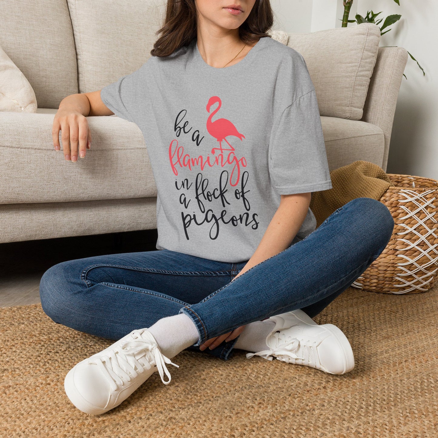 Be a Flamingo Unisex Softstyle T-Shirt