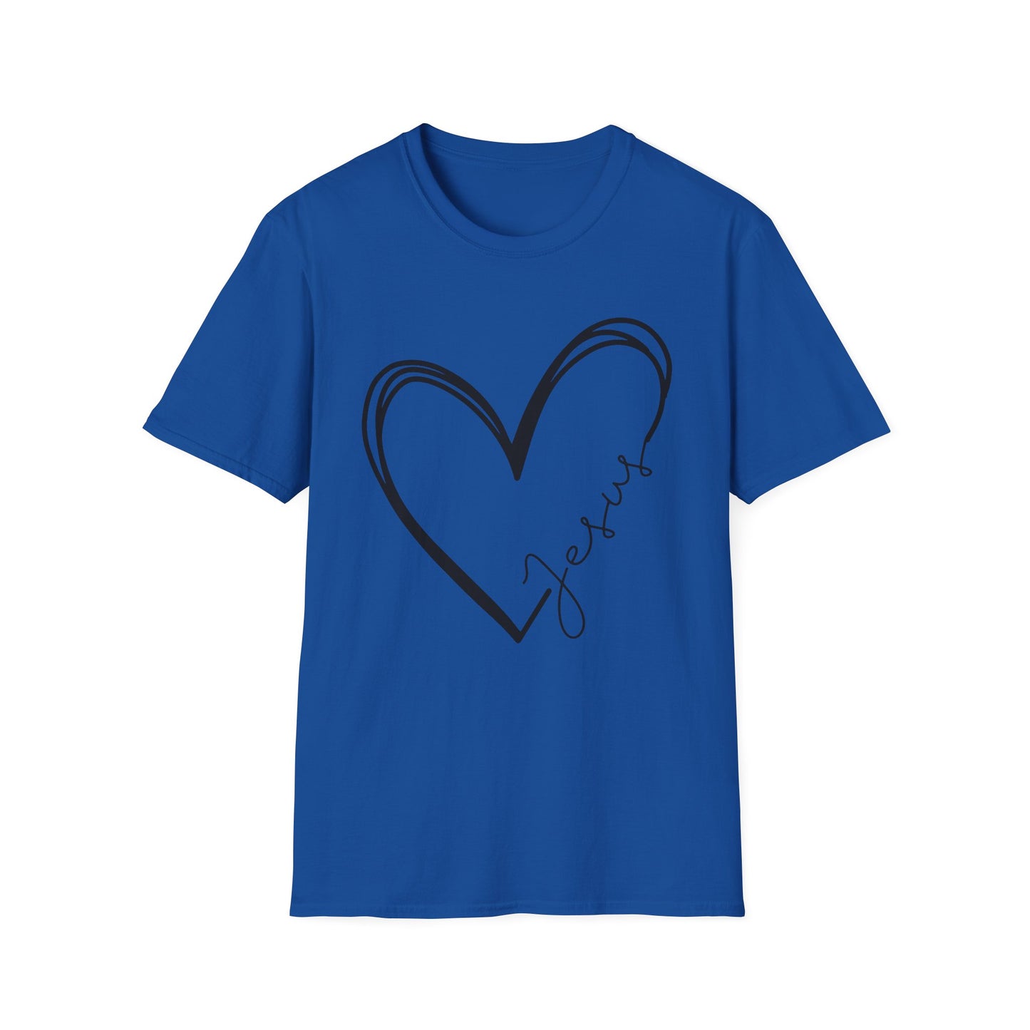 Jesus Heart Unisex Softstyle T-Shirt