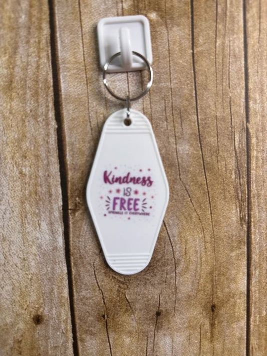 Kindness is Free Hotel Keychain
