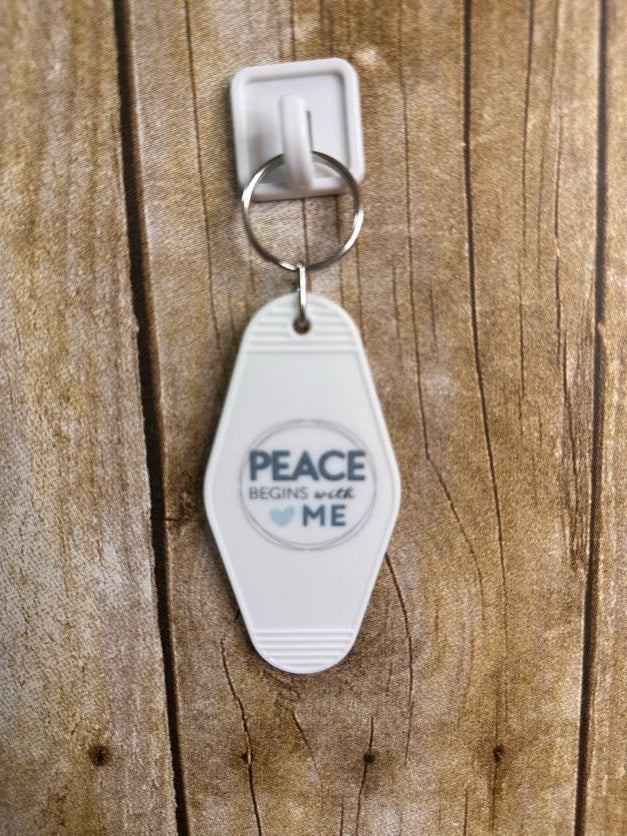 Peace Hotel Keychain