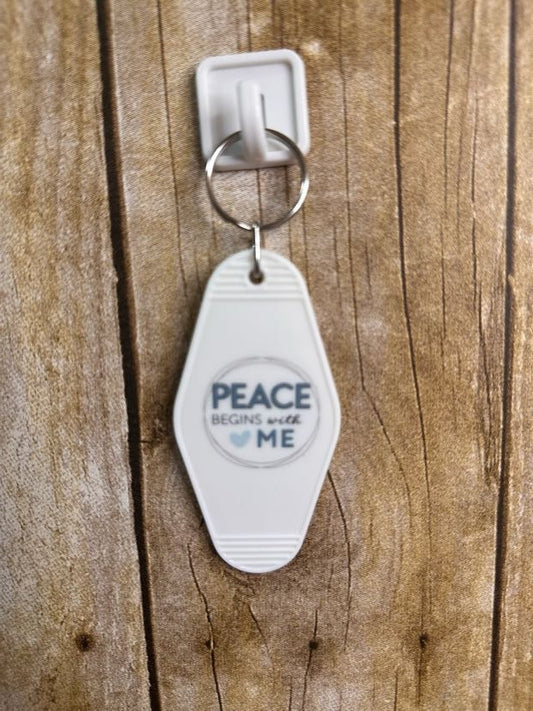 Peace Hotel Keychain